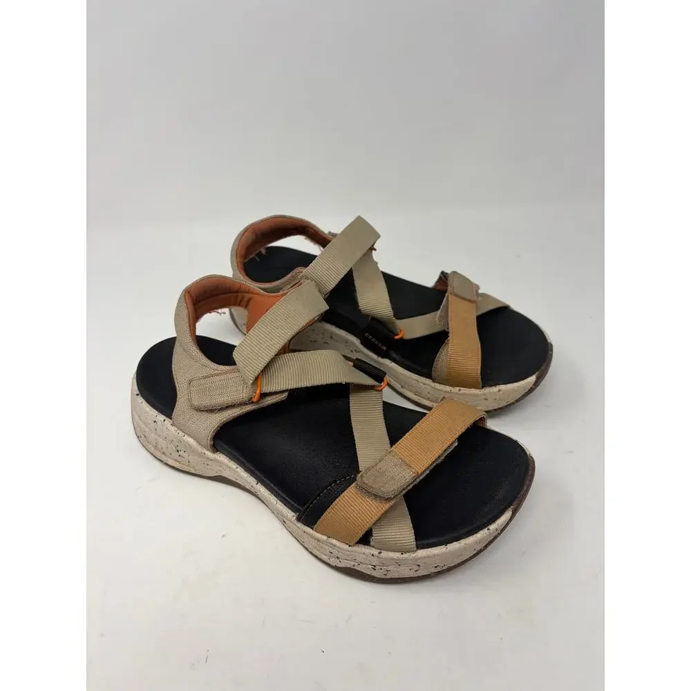 Taos women's Super Z sandals 7 Tan Multi orange strappy athletic $160
